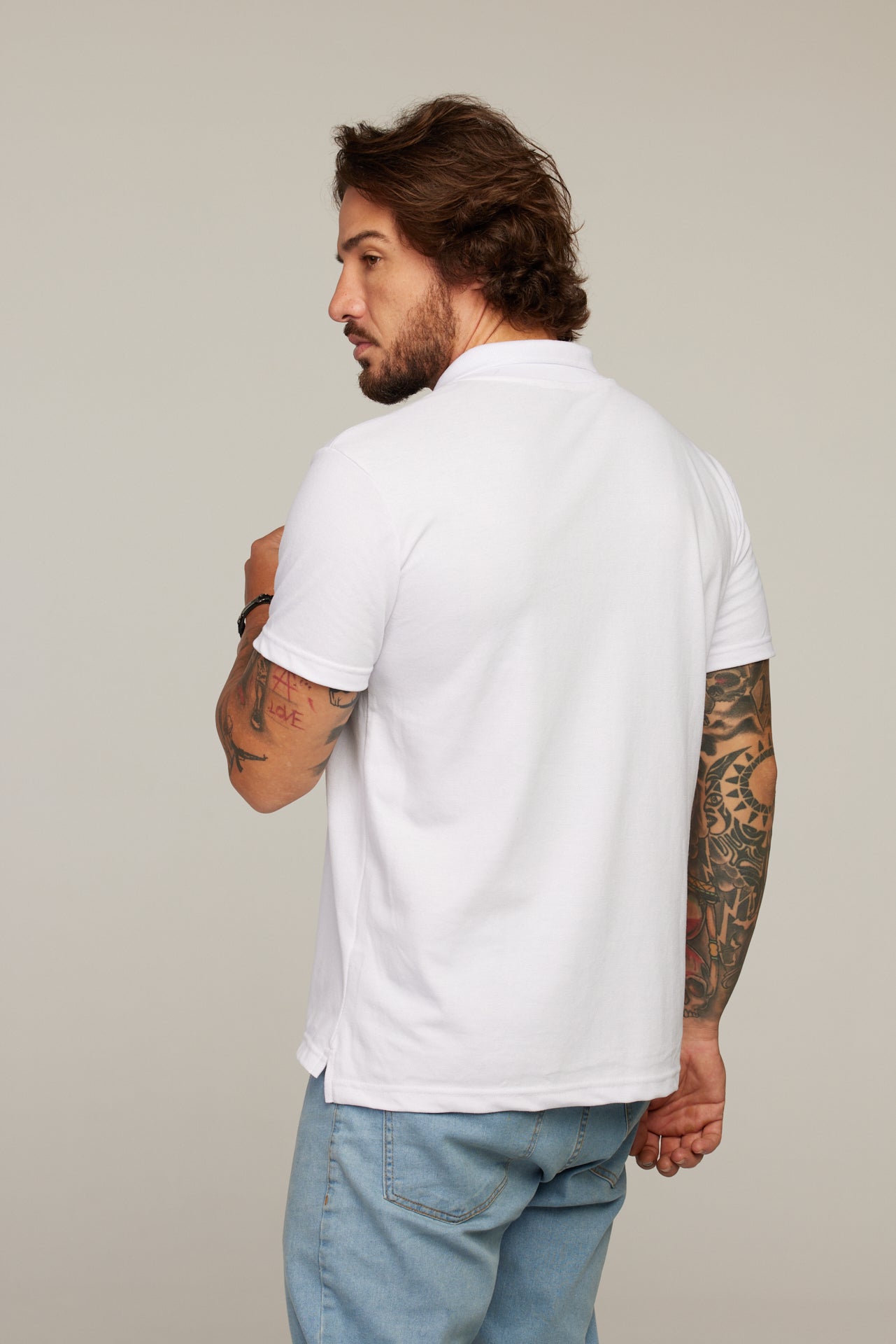 Camisa Polo Branca