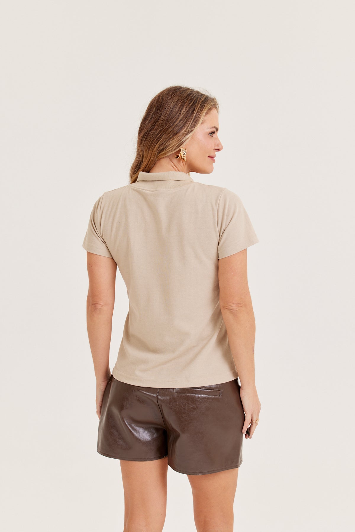 Camisa Polo Piquet Feminina