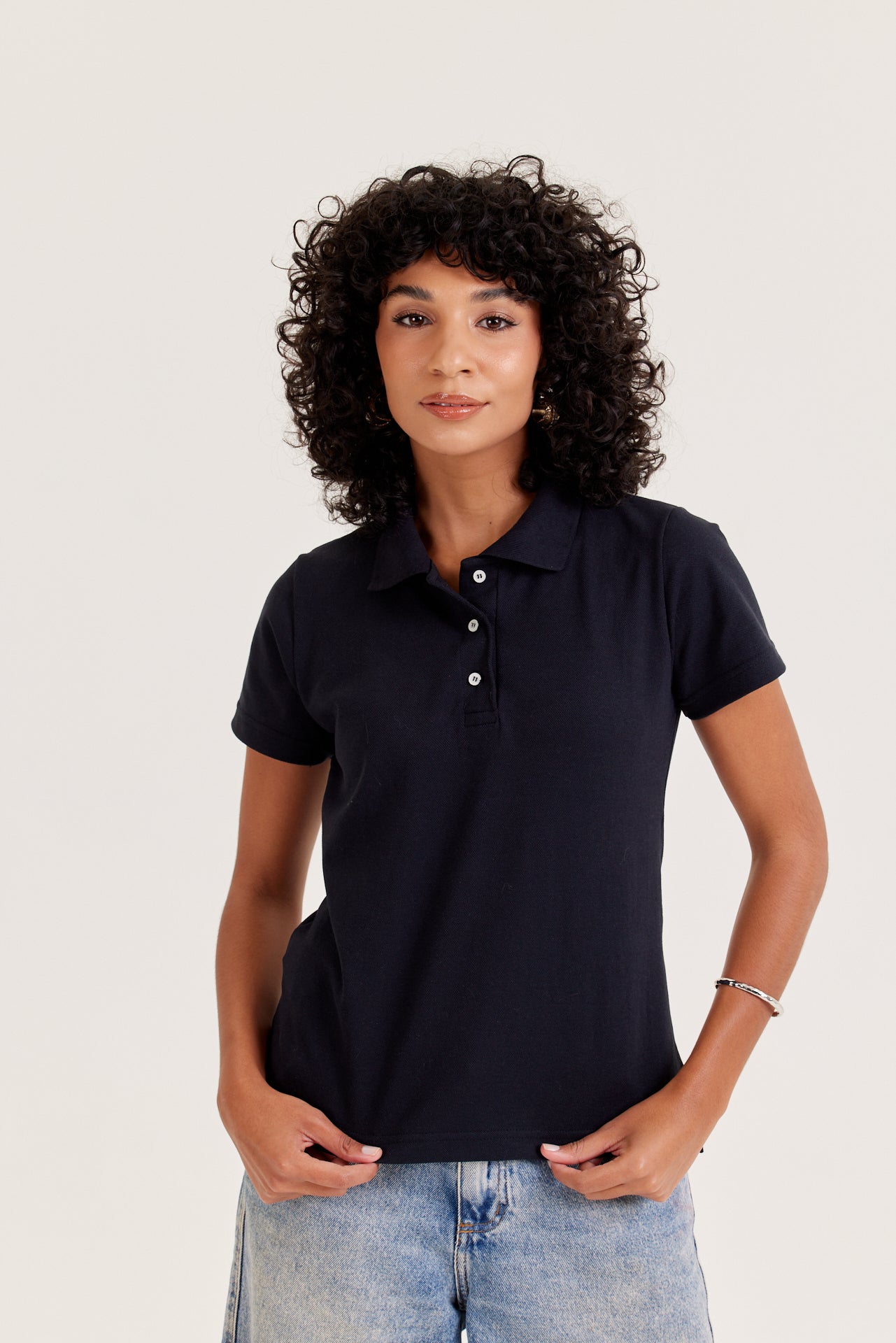 Camisa Polo Piquet Feminina