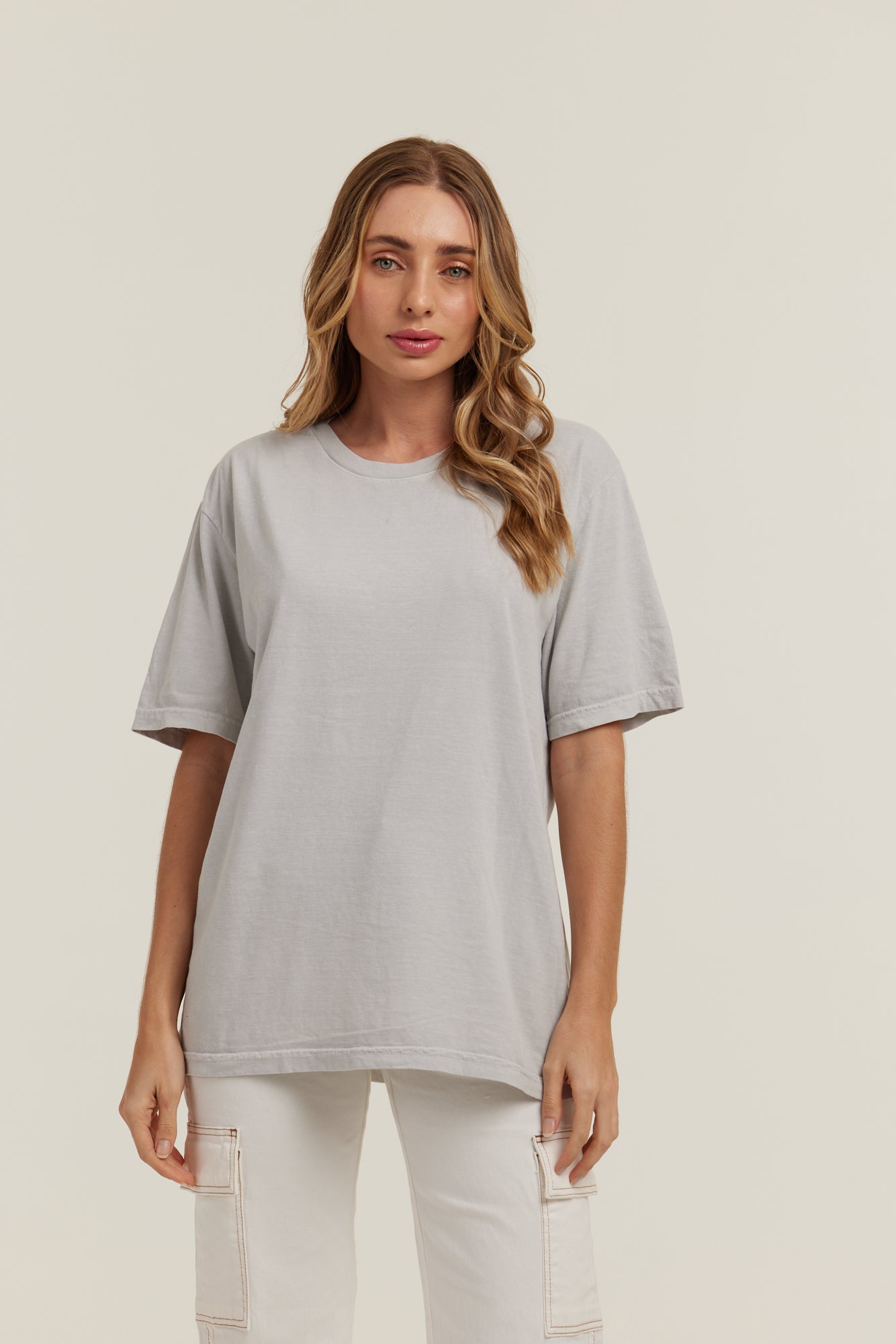 Oversized Estonada Branco Gelo