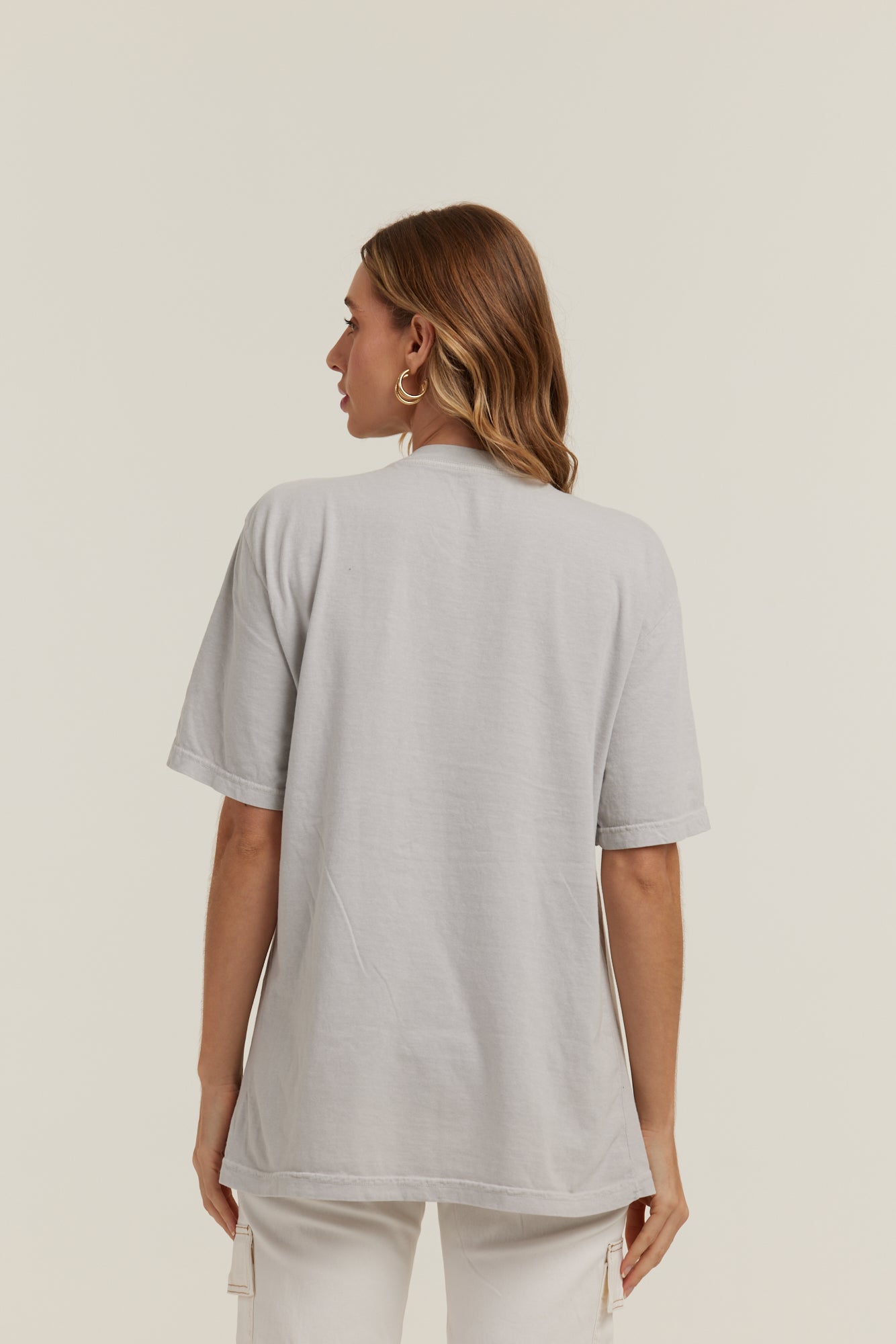 Oversized Estonada Branco Gelo