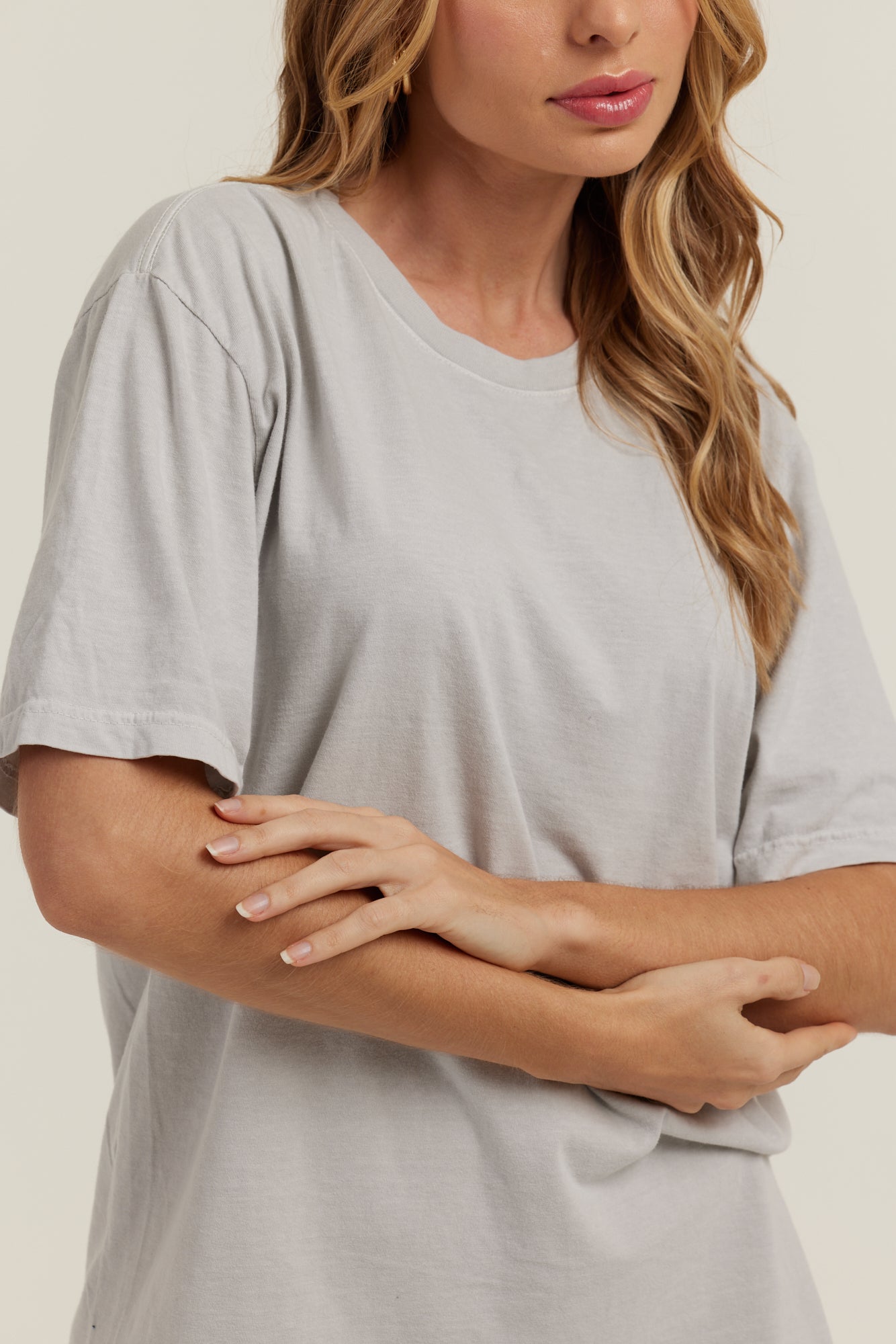 Oversized Estonada Branco Gelo