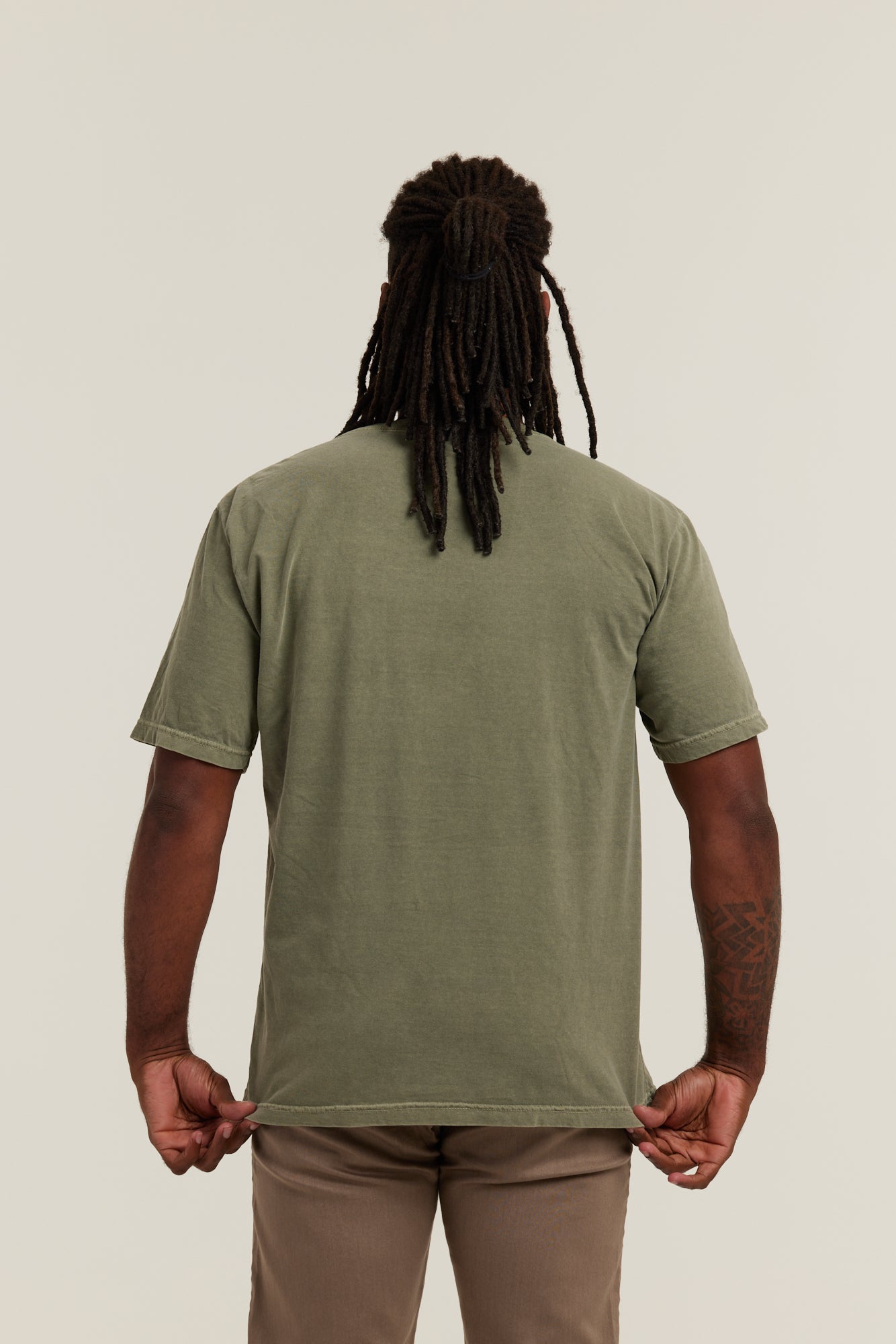 Oversized Estonada Verde Militar