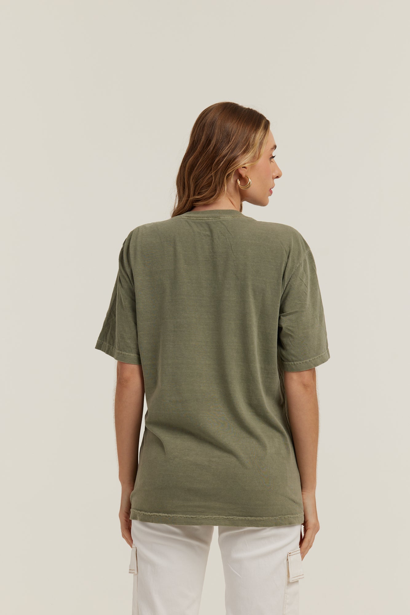 Oversized Estonada Verde Militar