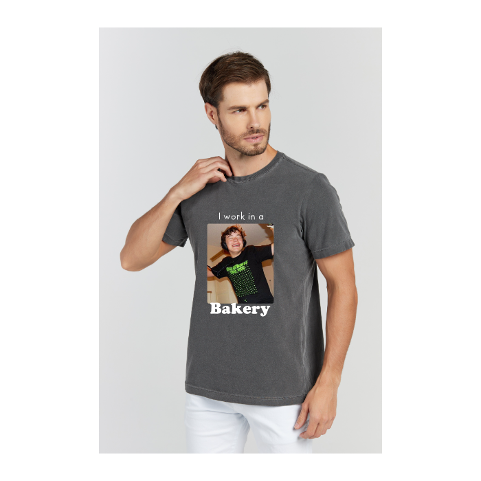 Camiseta Estonada Cinza Chumbo