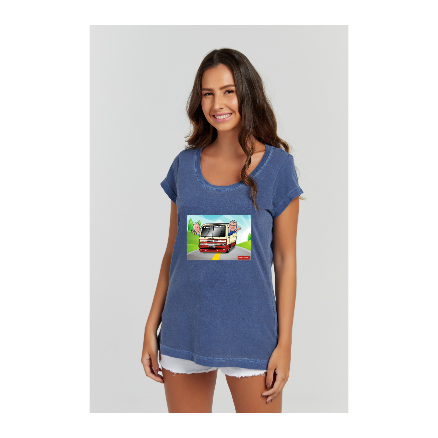 Baby long Estonada Azul Marinho