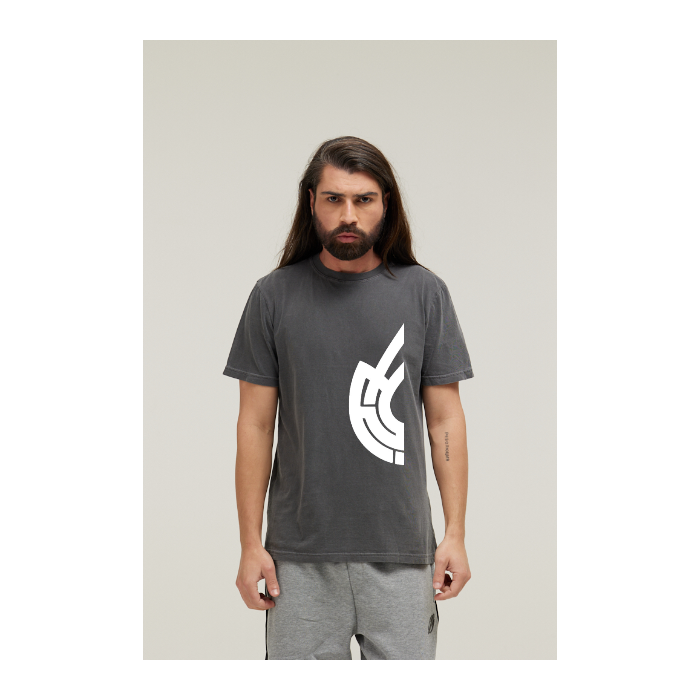 Camiseta Estonada Cinza Chumbo