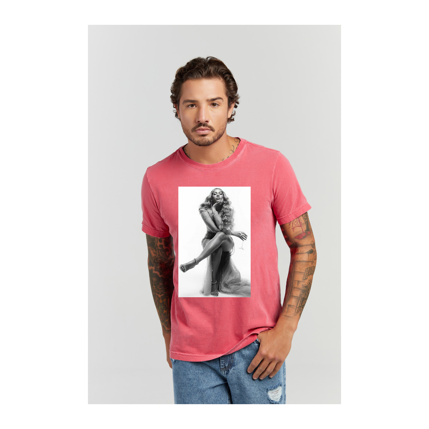 Camiseta Estonada Vermelho