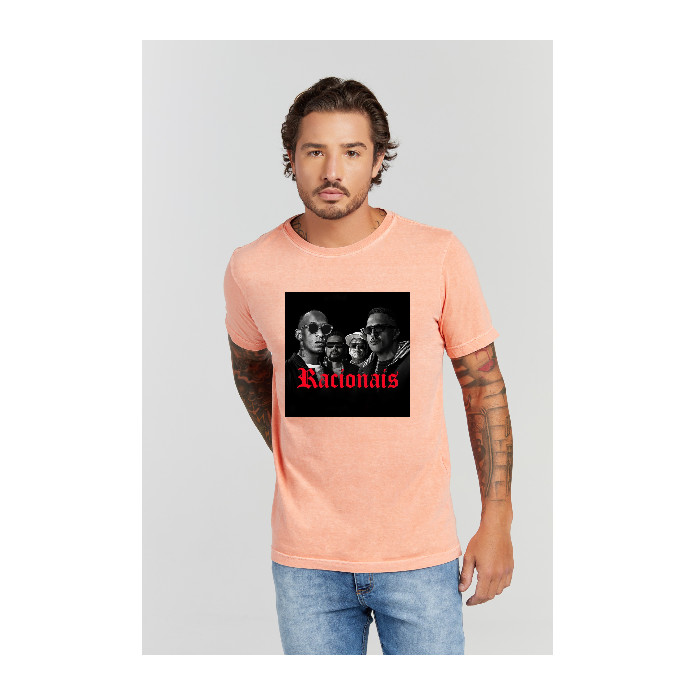 Camiseta Estonada Laranja