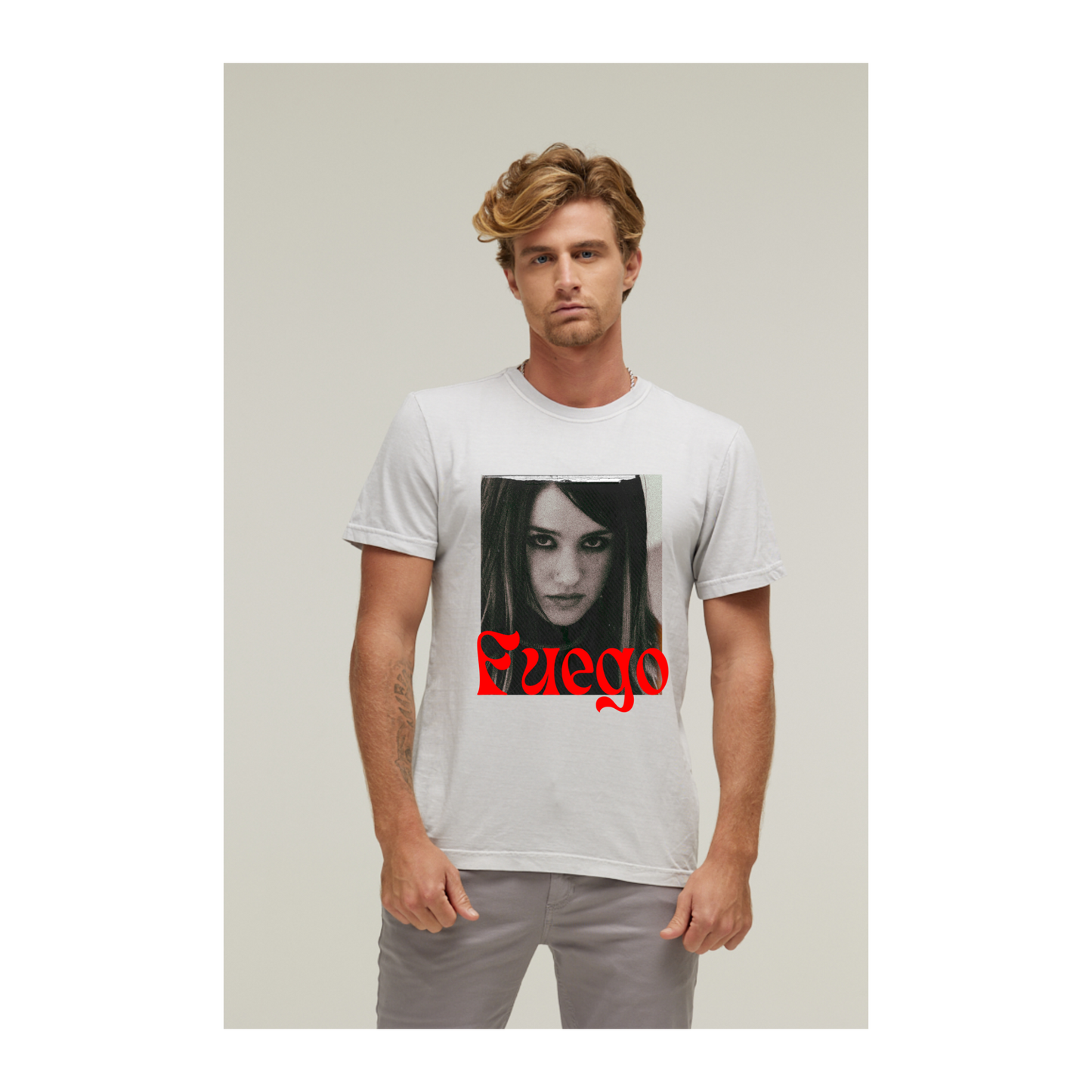 Camiseta Estonada Branco Gelo