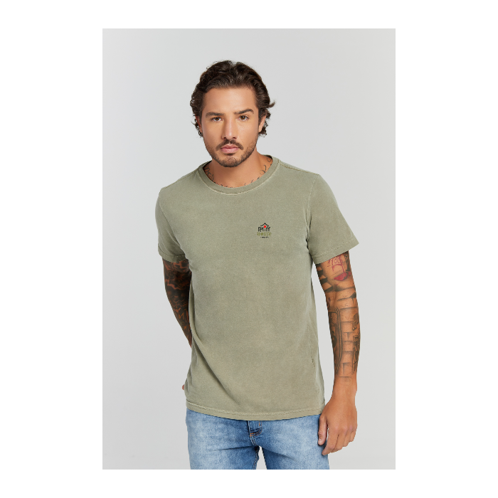 Camiseta Estonada Verde Militar