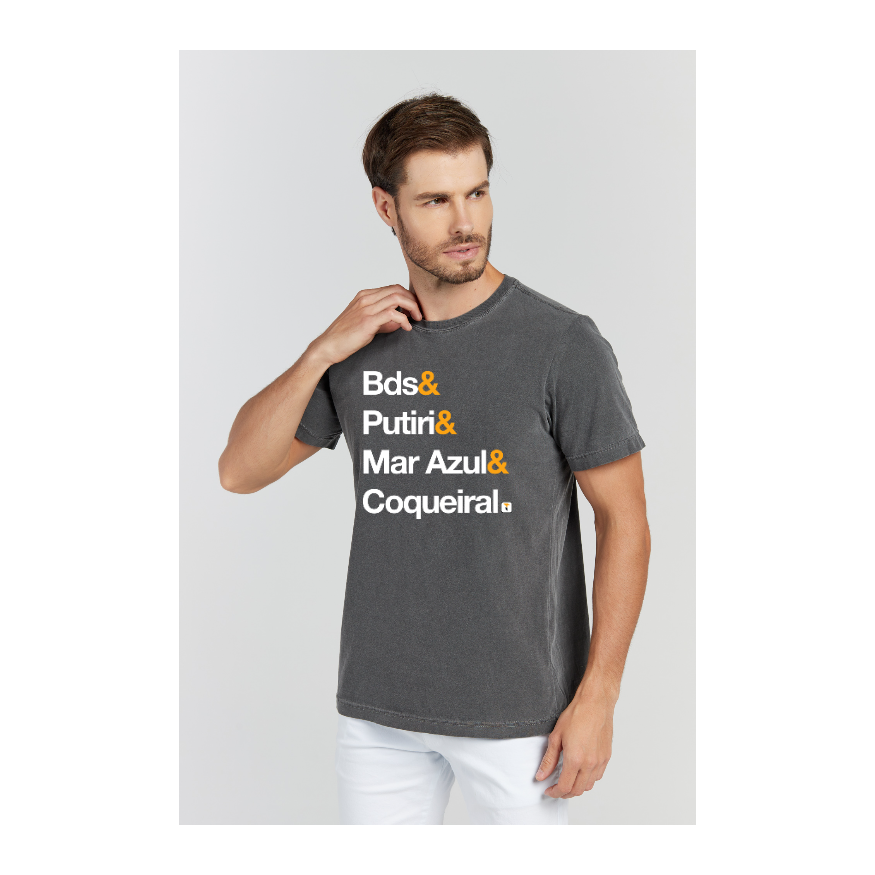 Camiseta Estonada Cinza Chumbo