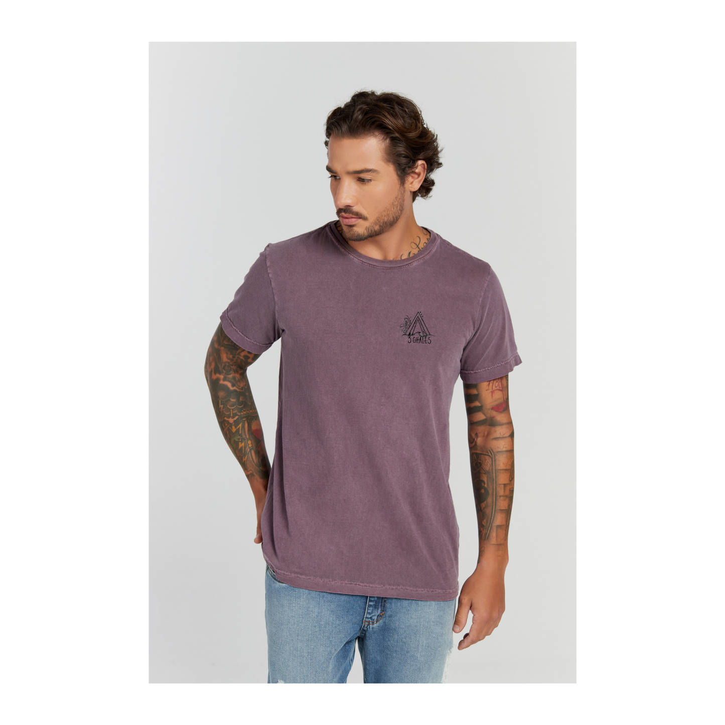 Camiseta Estonada Roxo