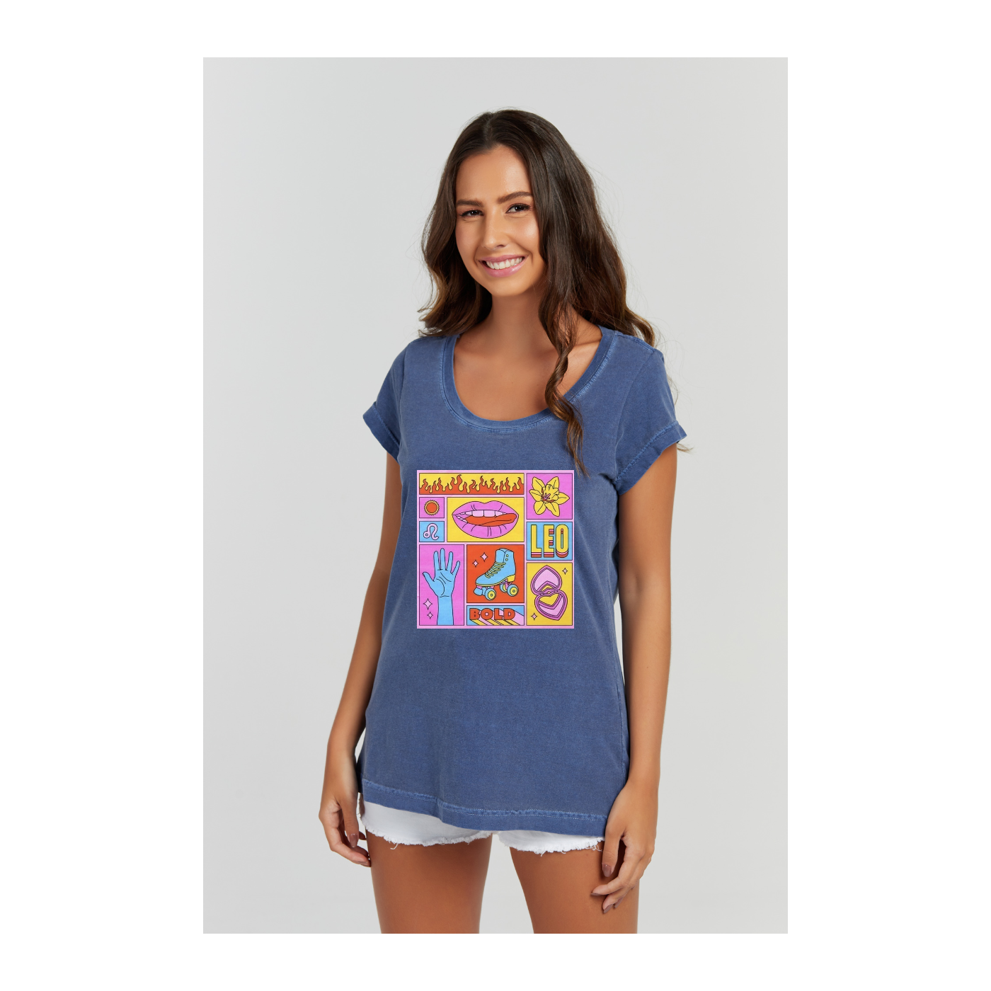 Baby long Estonada Azul Marinho