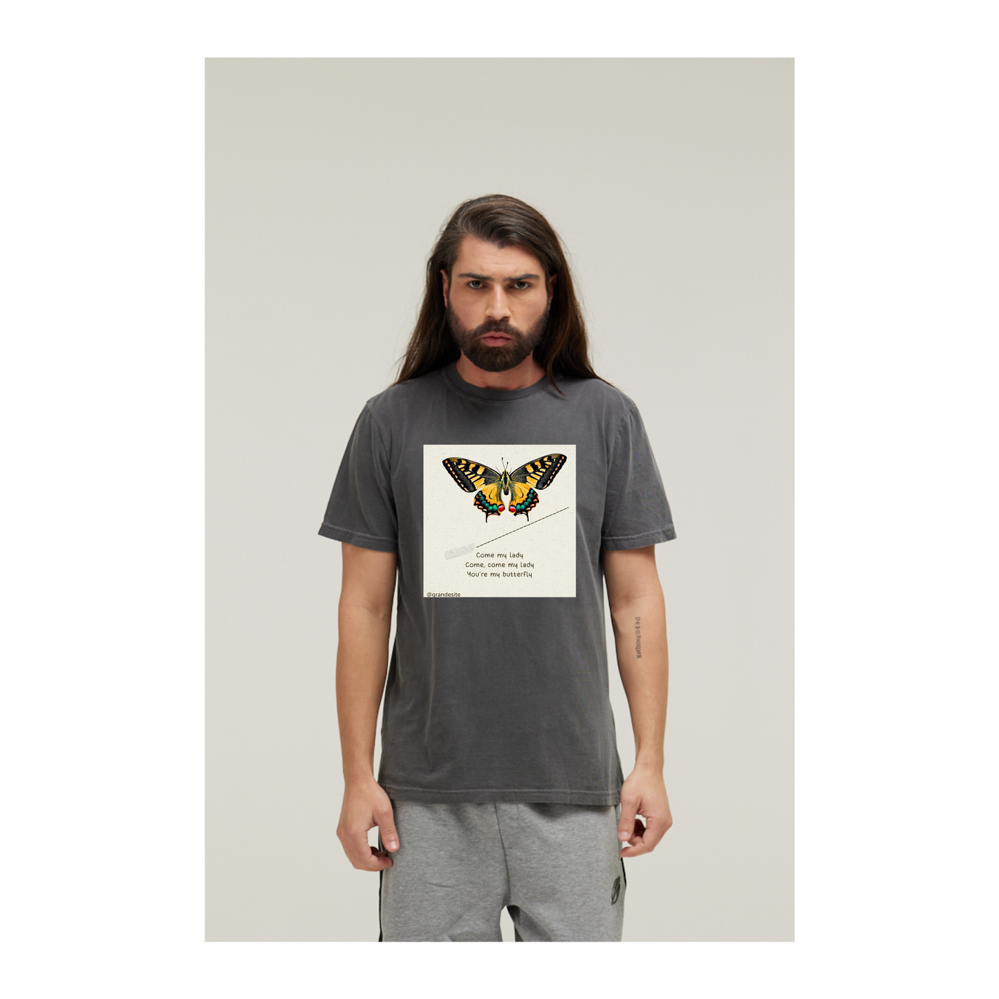 Camiseta Estonada Cinza Chumbo