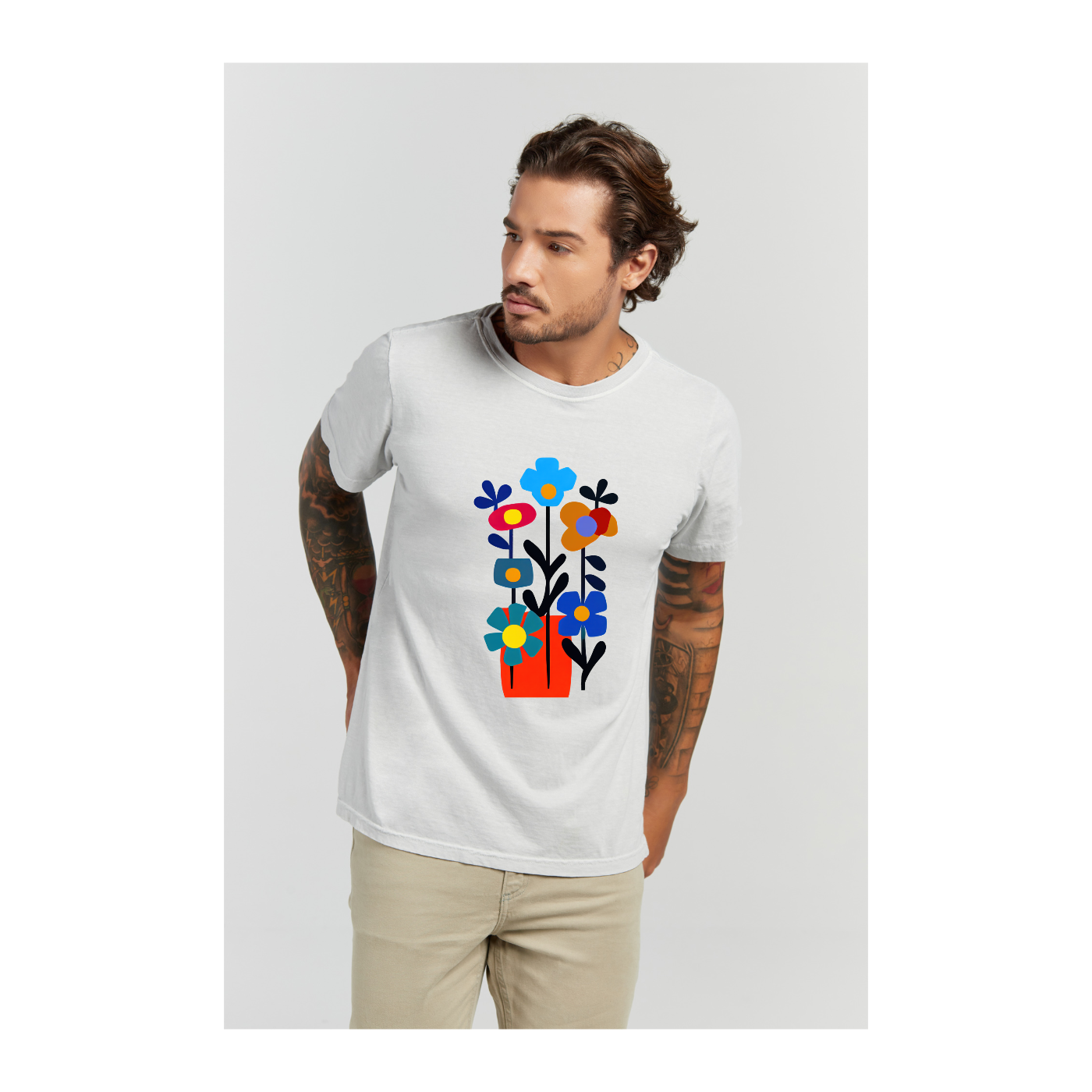Camiseta Estonada Branco Gelo