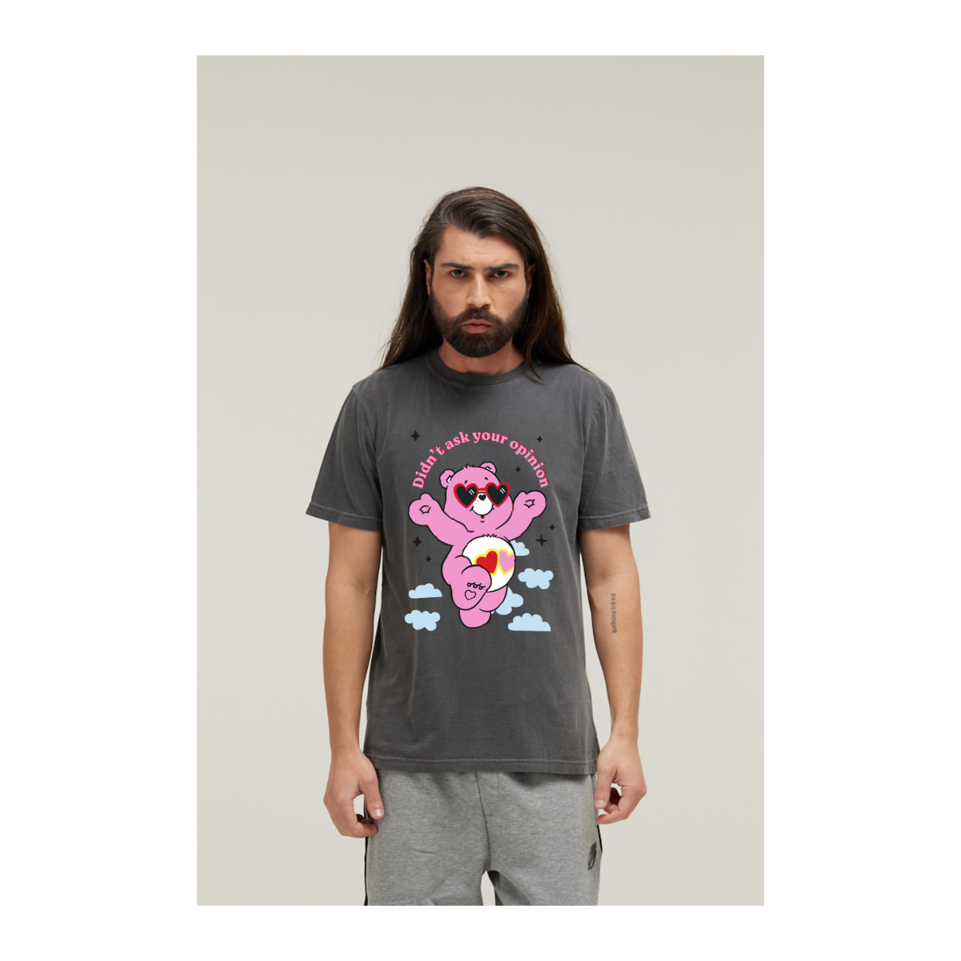 Camiseta Estonada Cinza Chumbo
