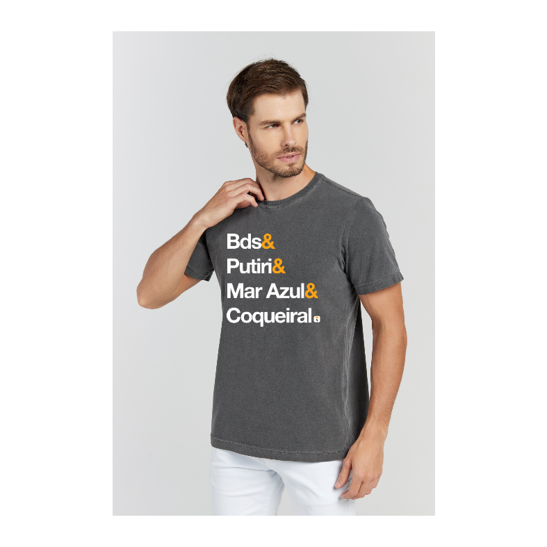 Camiseta Estonada Cinza Chumbo