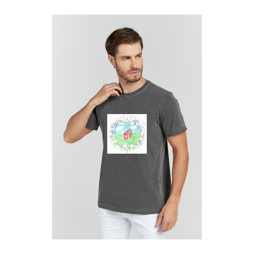 Camiseta Estonada Cinza Chumbo