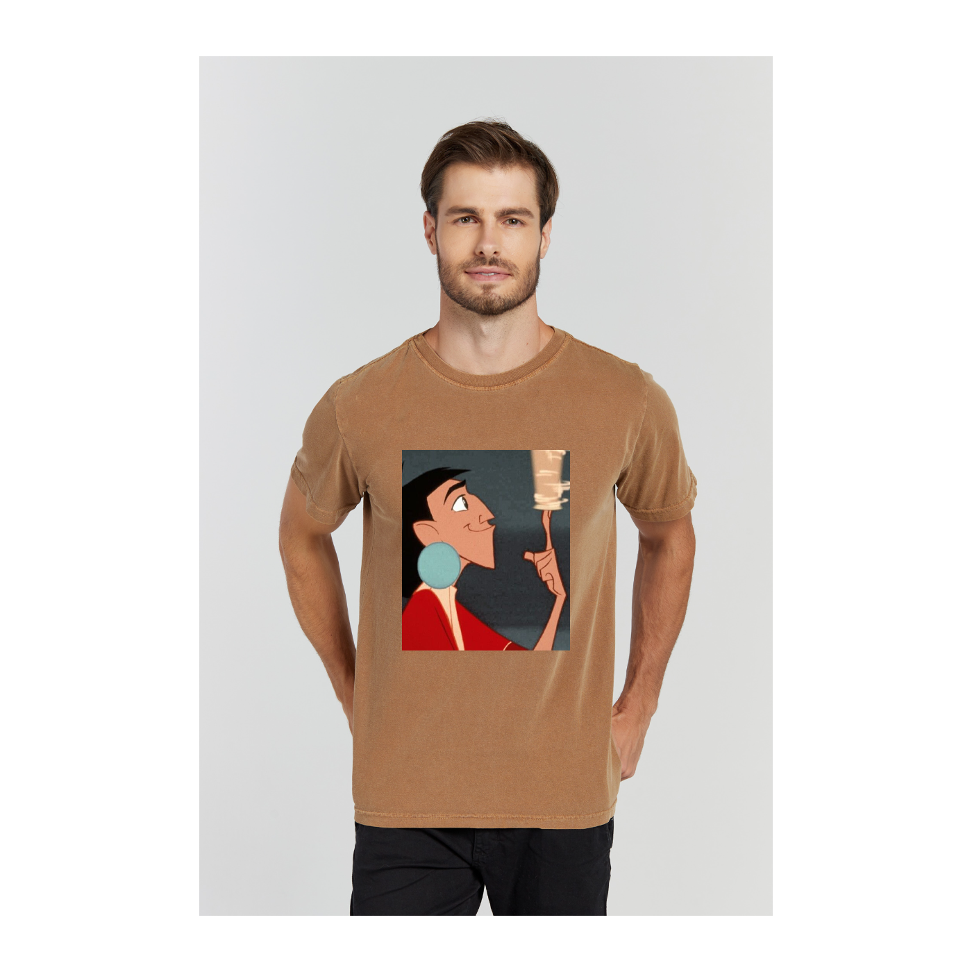 Camiseta Estonada Marrom