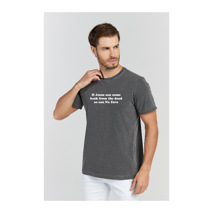 Camiseta Estonada Cinza Chumbo