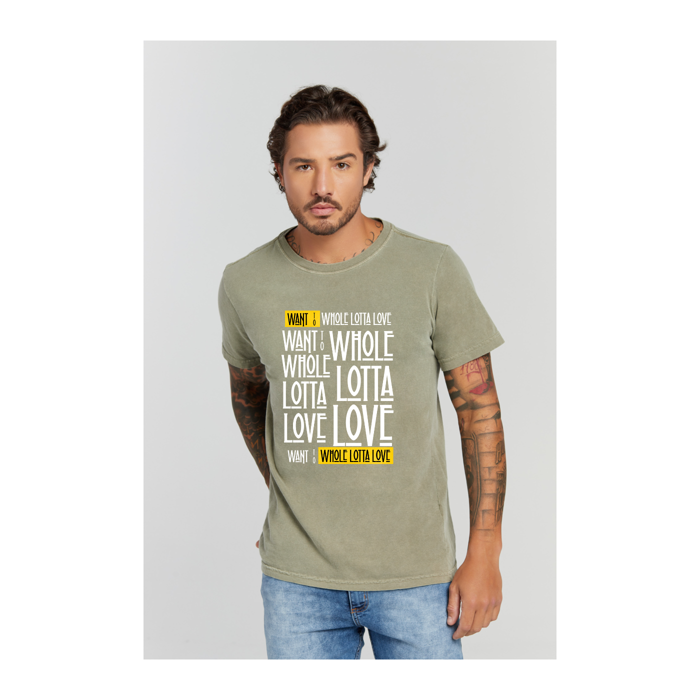 Camiseta Estonada Verde Militar