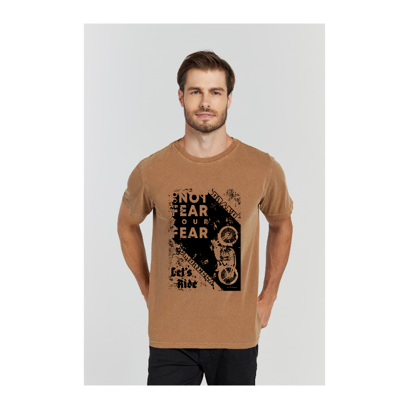 Camiseta Estonada Marrom