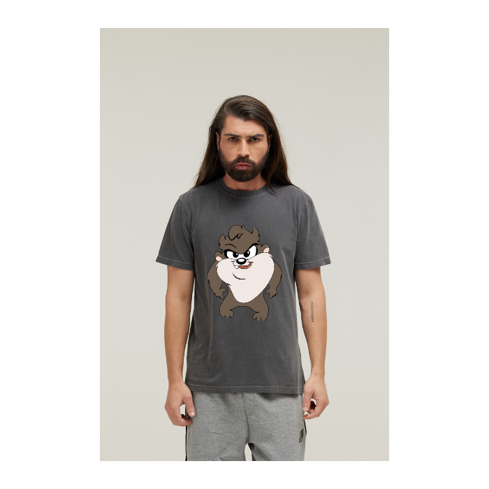 Camiseta Estonada Cinza Chumbo