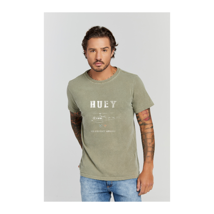 Camiseta Estonada Verde Militar