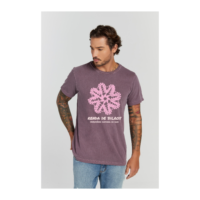 Camiseta Estonada Roxo