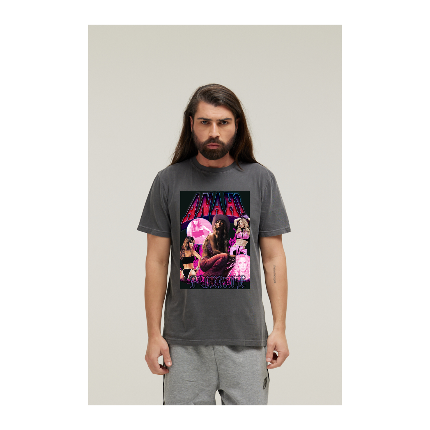 Camiseta Estonada Cinza Chumbo