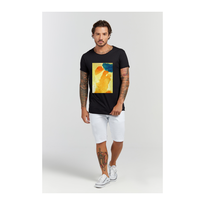 Camiseta Longline Preto