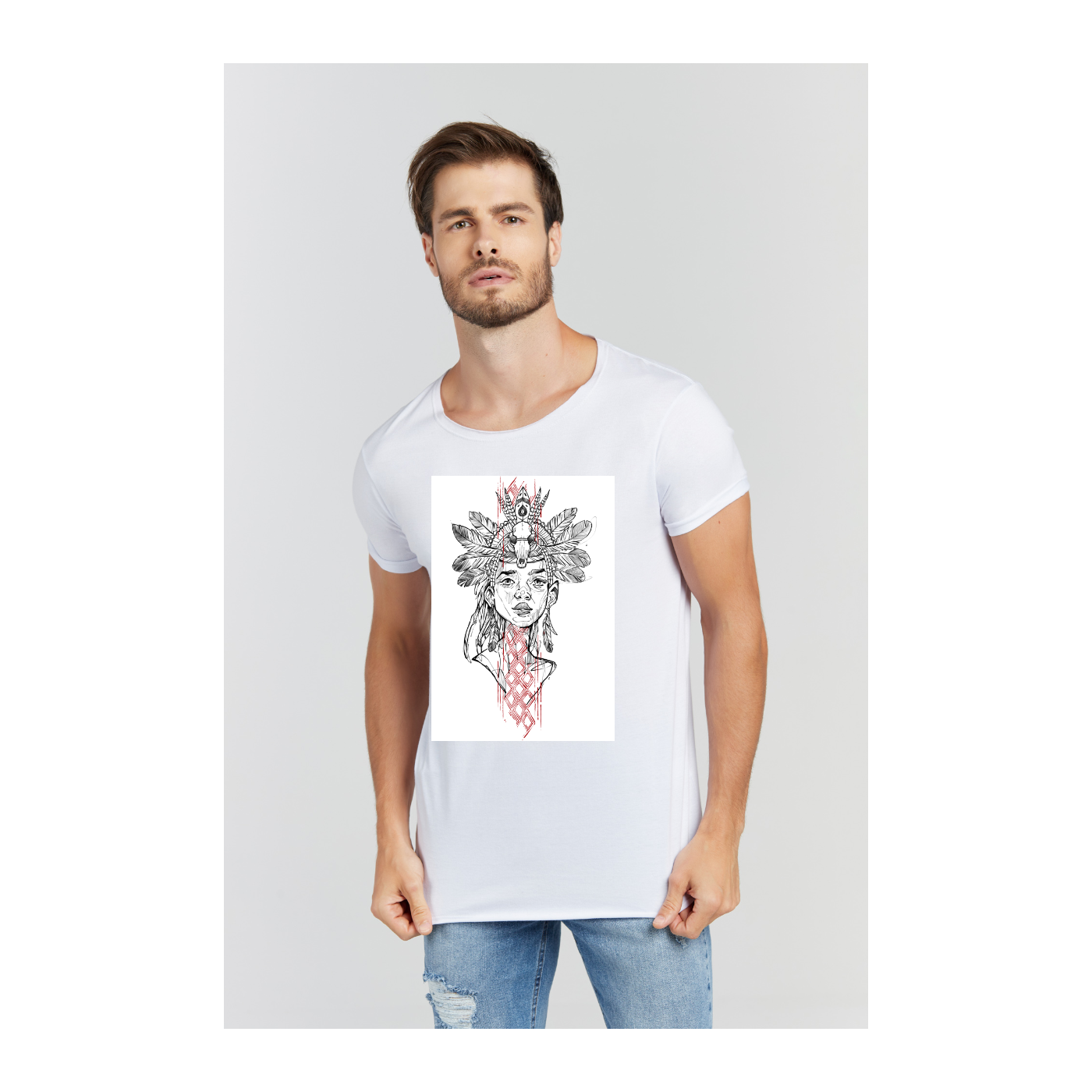 Camiseta Longline Branco
