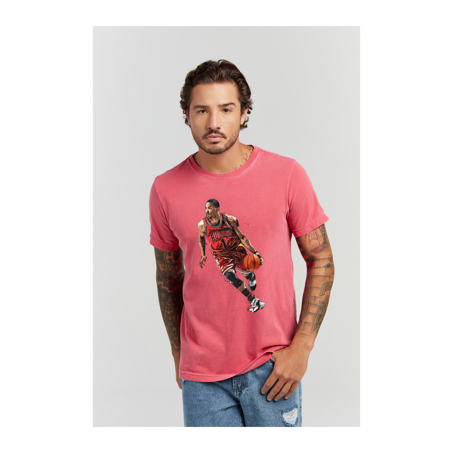 Camiseta Estonada Vermelho