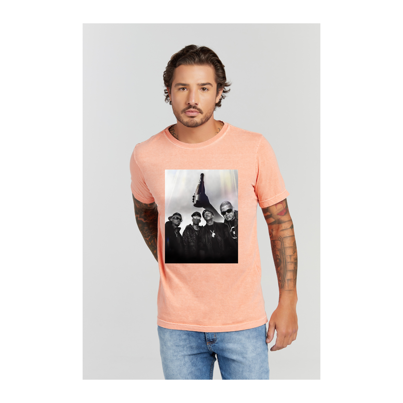 Camiseta Estonada Laranja