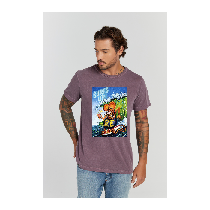 Camiseta Estonada Roxo