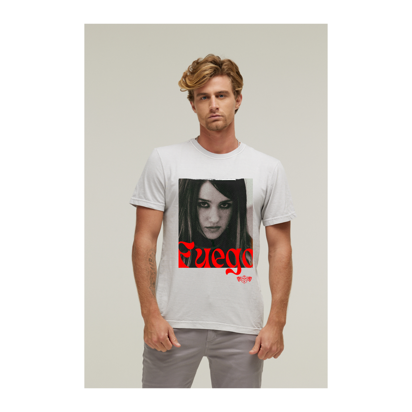 Camiseta Estonada Branco Gelo