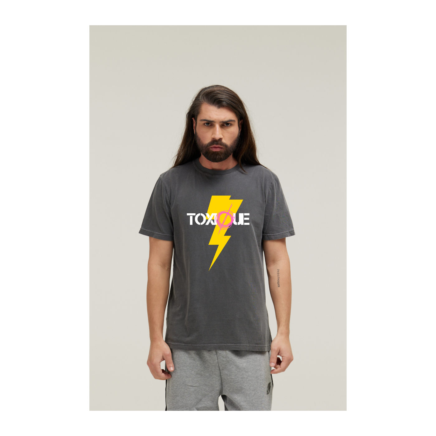 Camiseta Estonada Cinza Chumbo