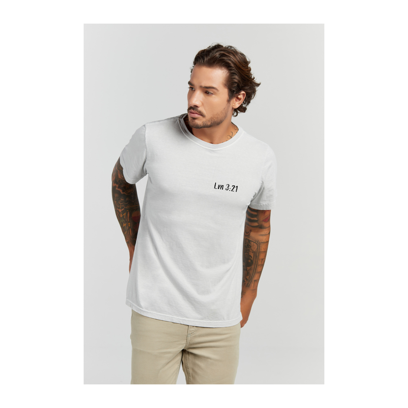 Camiseta Estonada Branco Gelo