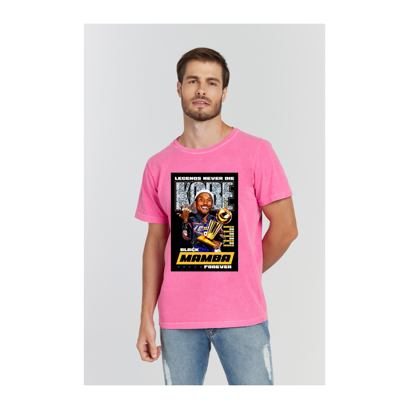 Camiseta Estonada Rosa Pink
