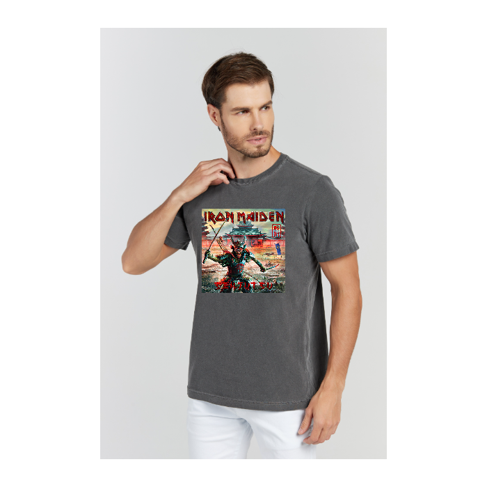 Camiseta Estonada Cinza Chumbo