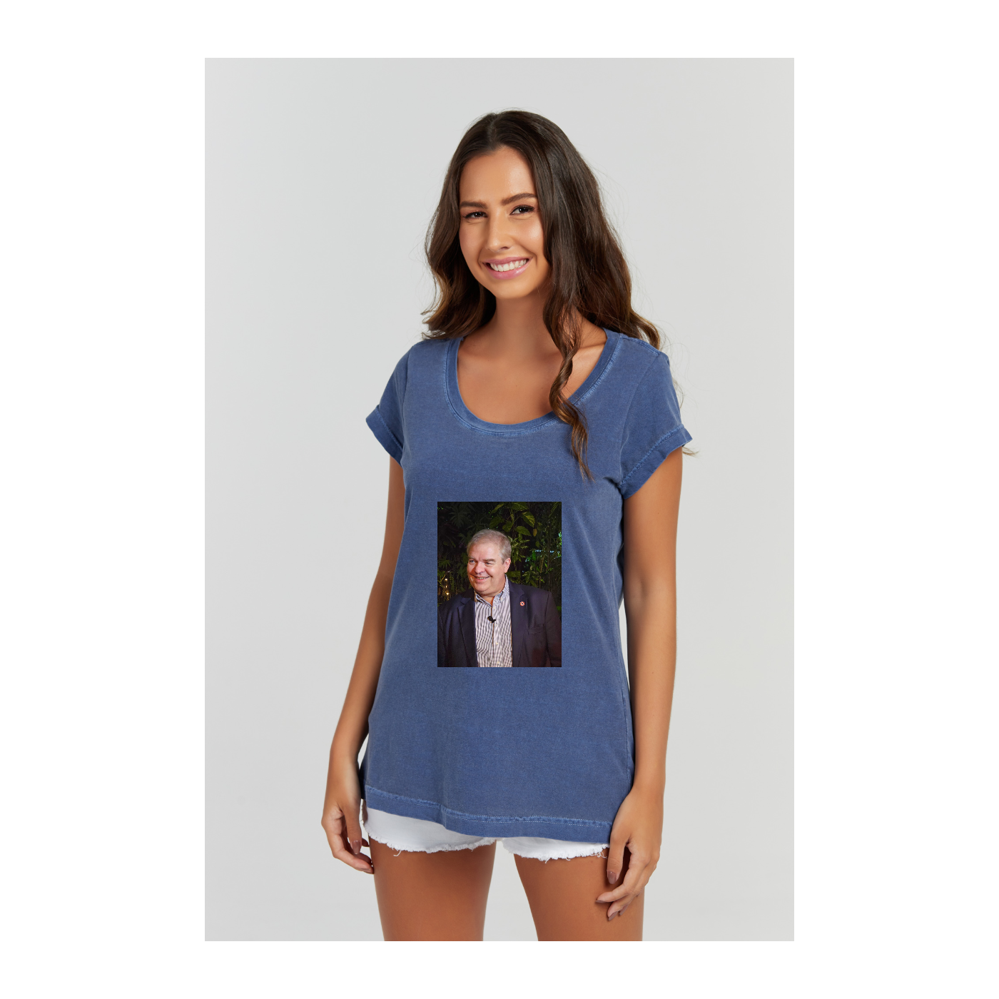 Baby long Estonada Azul Marinho