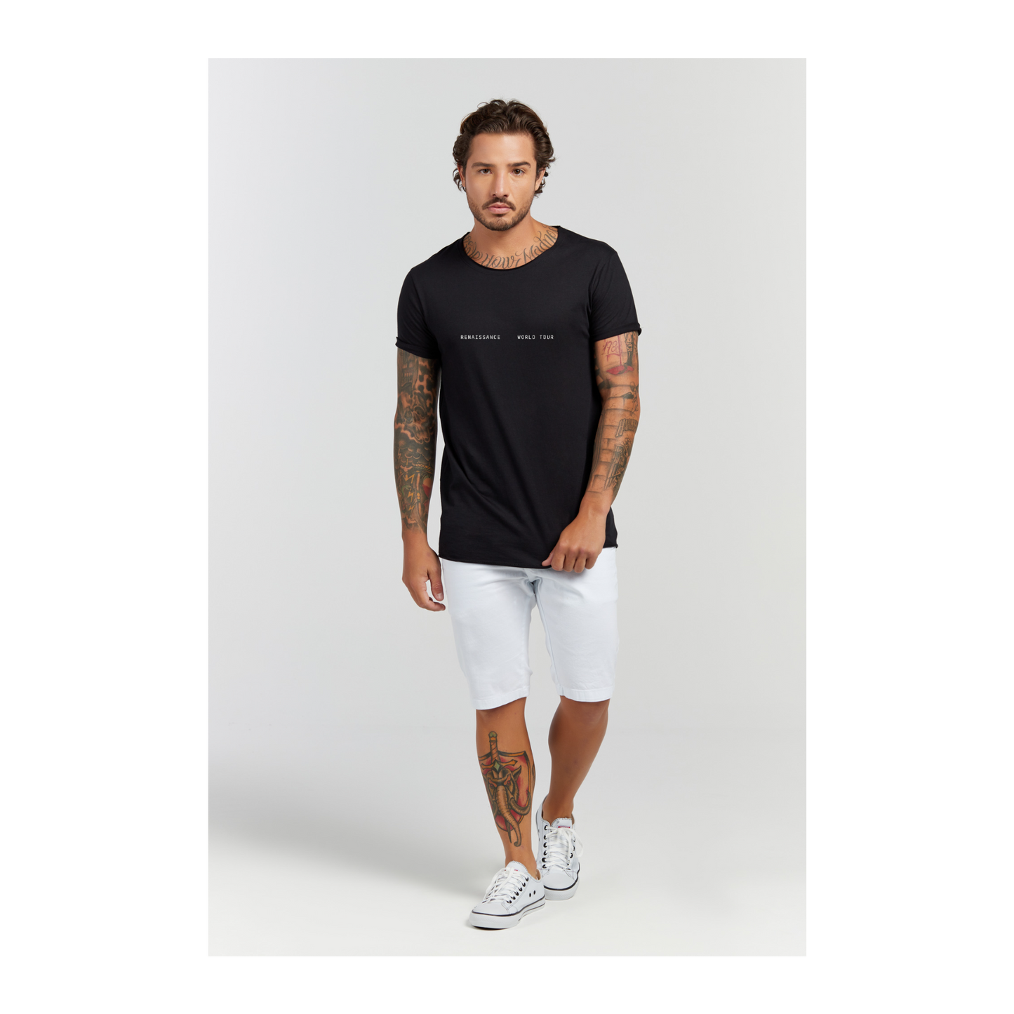 Camiseta Longline Preto