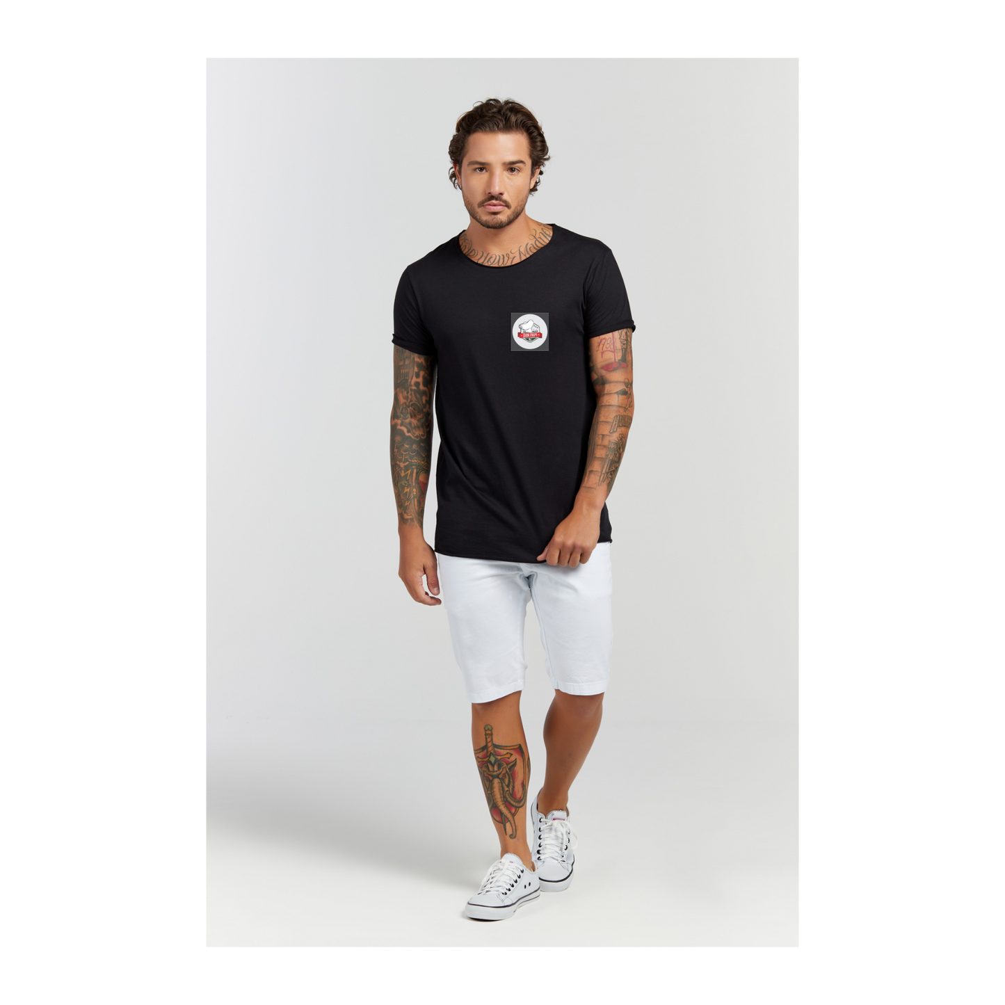 Camiseta Longline Preto