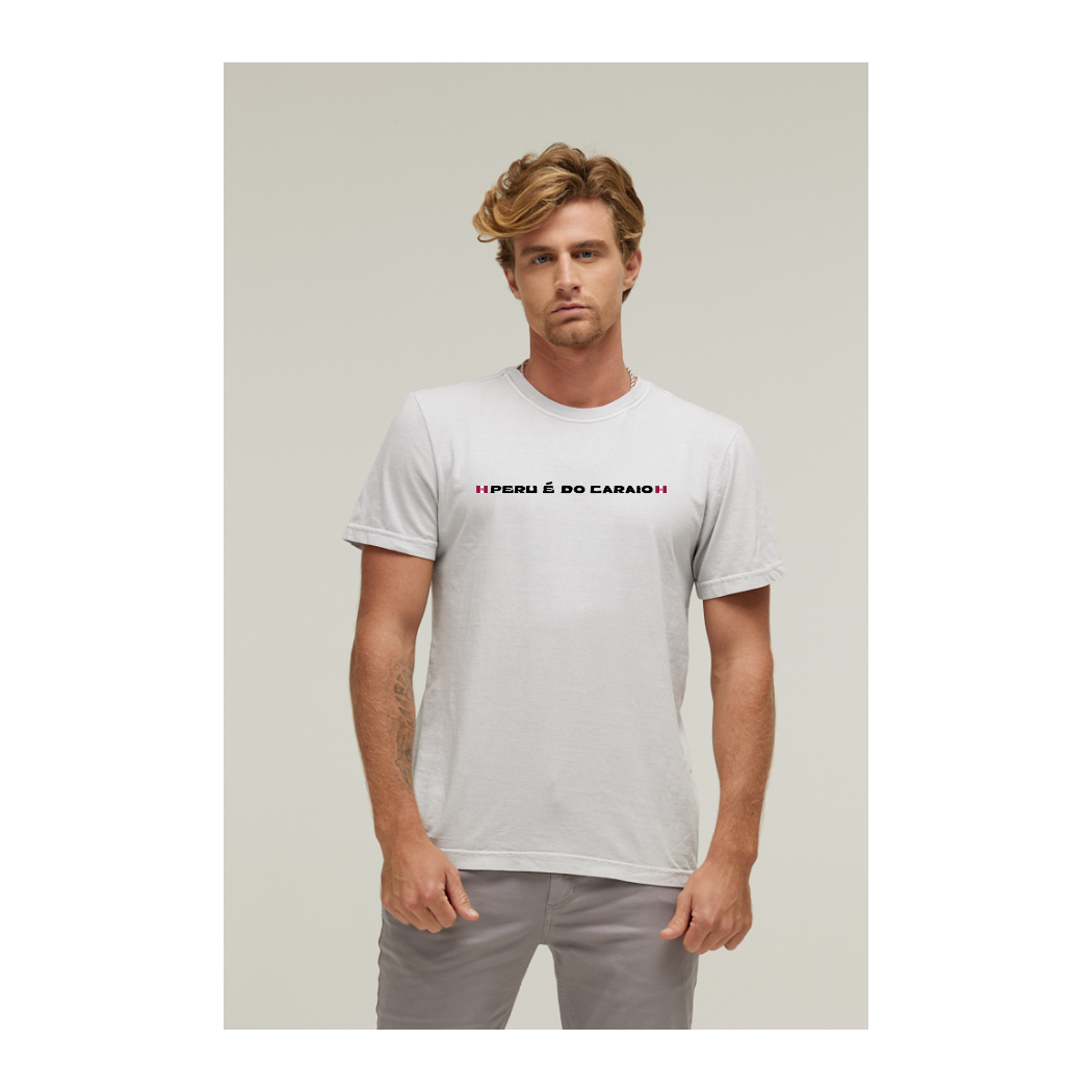 Camiseta Estonada Branco Gelo
