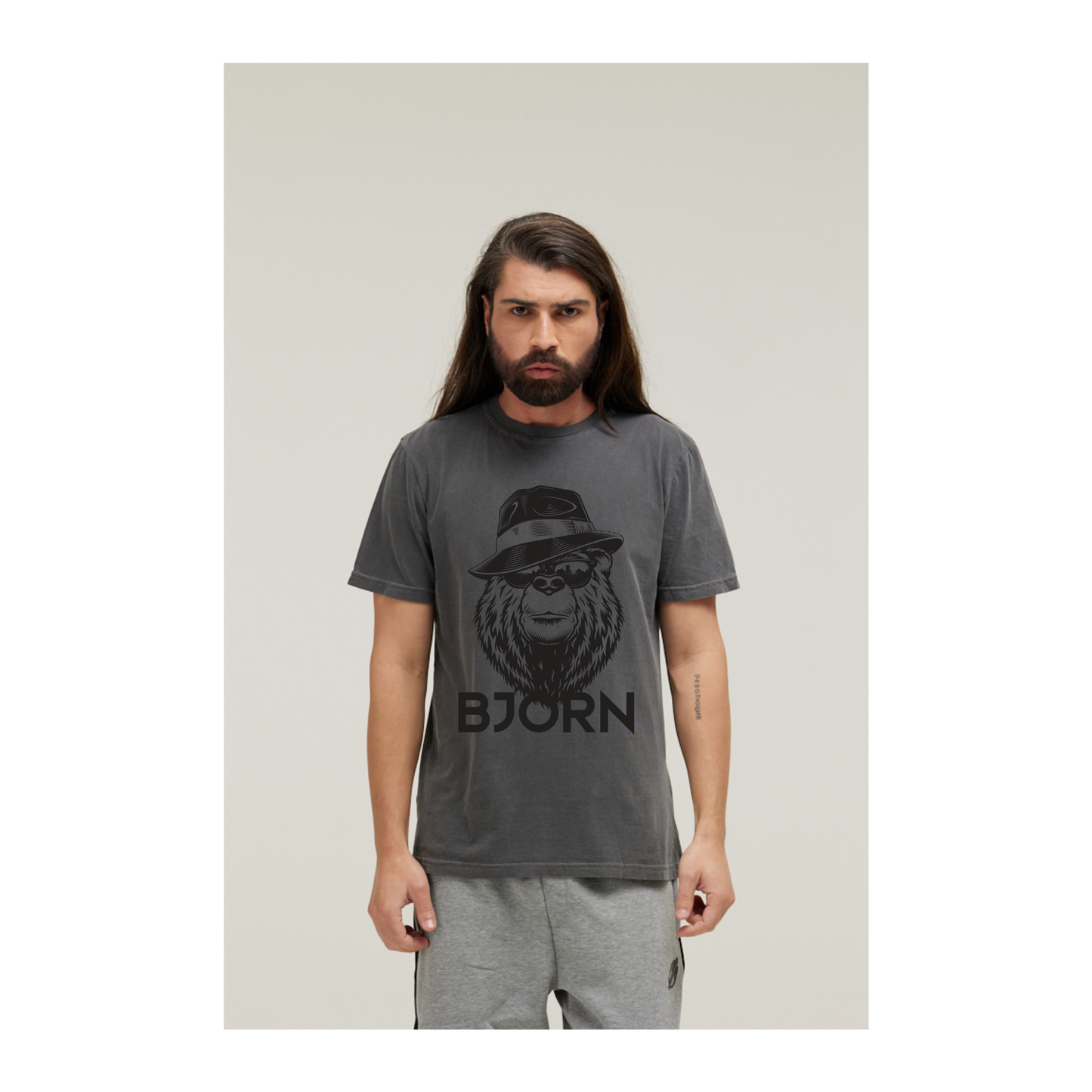 Camiseta Estonada Cinza Chumbo