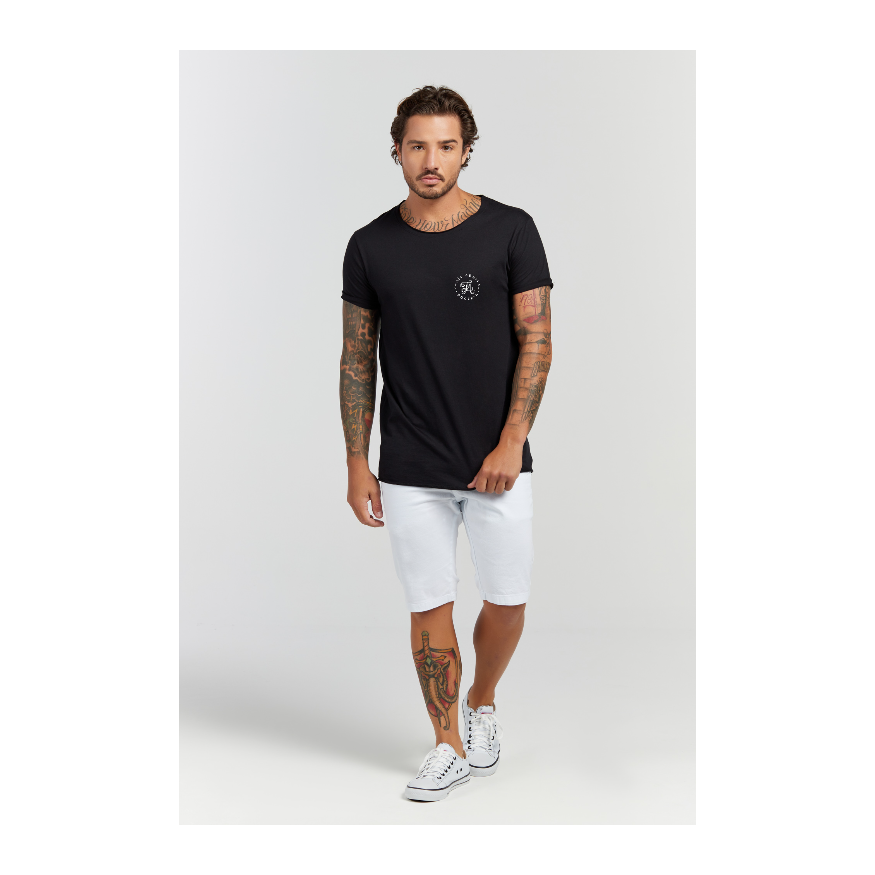 Camiseta Longline Preto