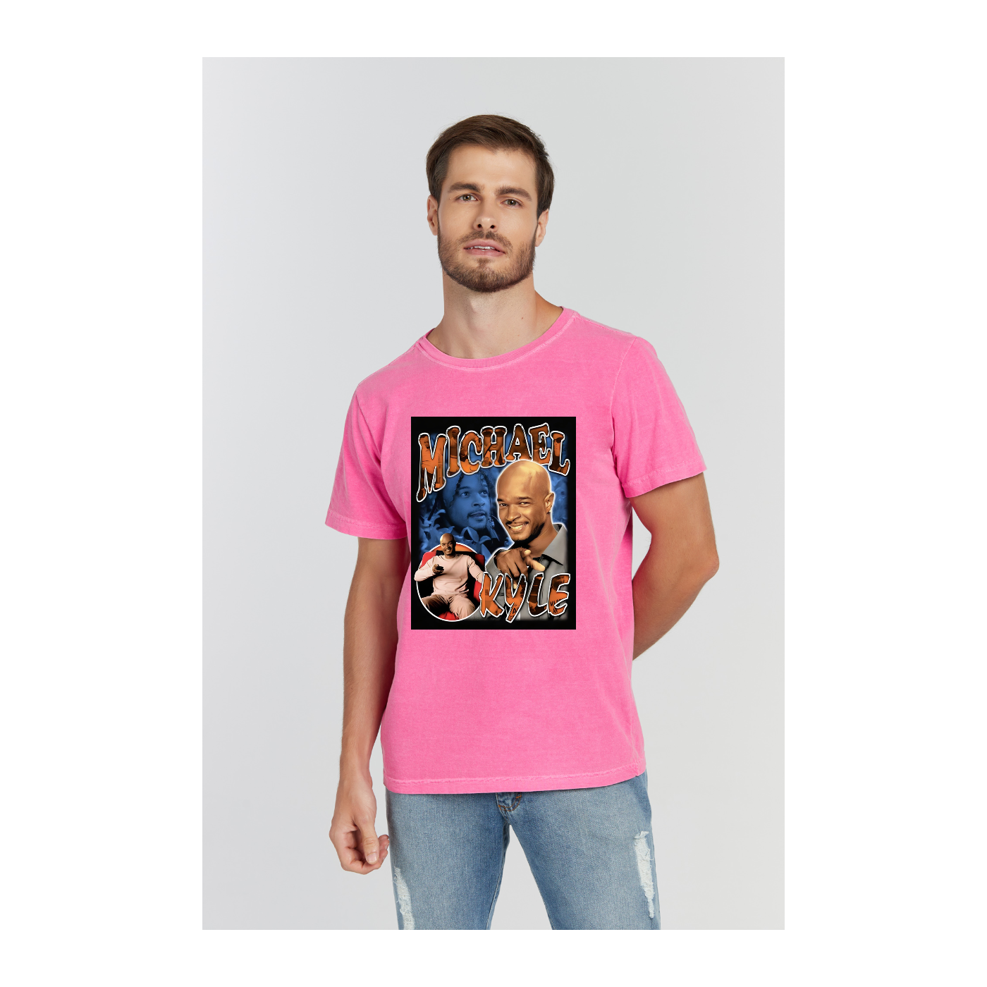 Camiseta Estonada Rosa Pink