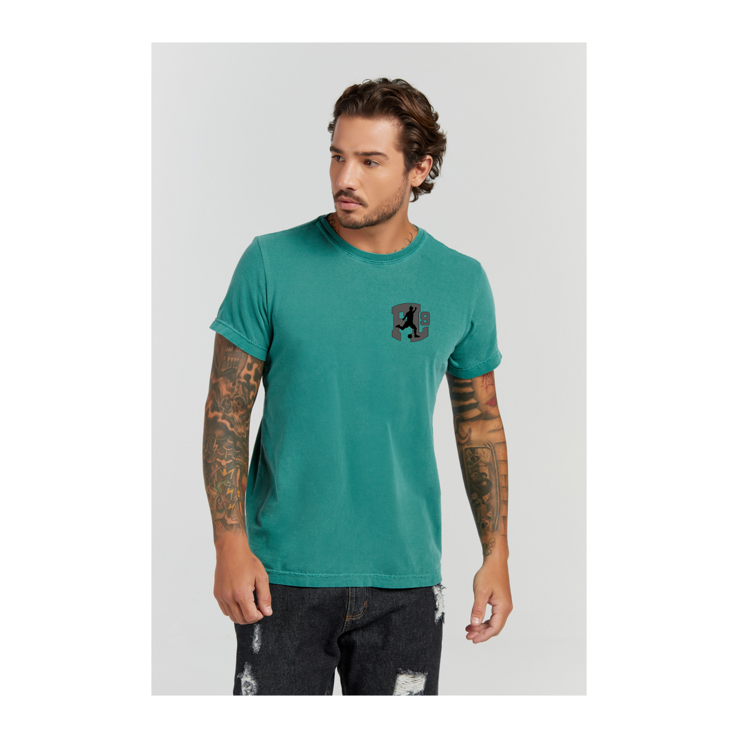 Camiseta Estonada Verde Musgo