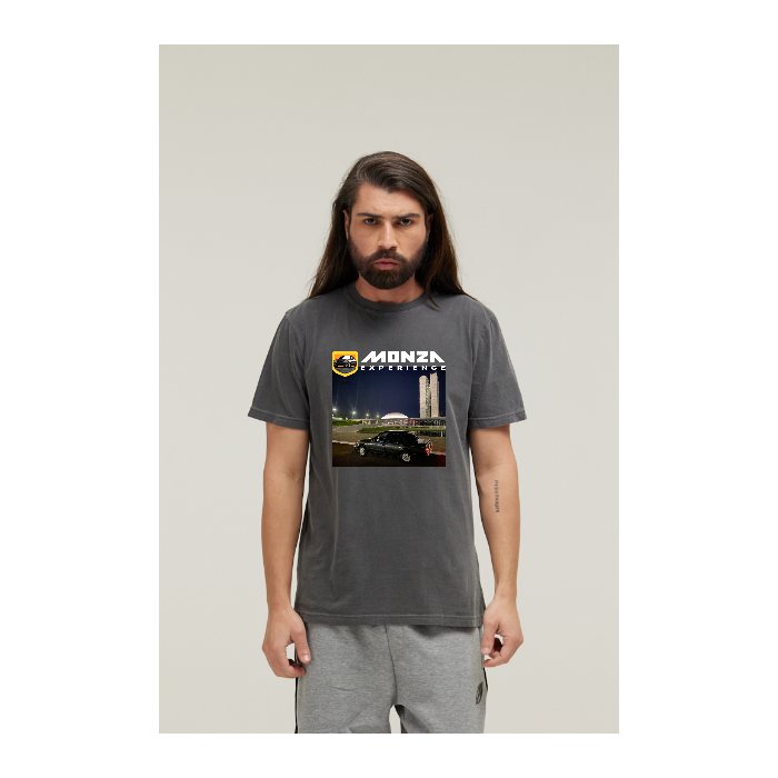 Camiseta Estonada Cinza Chumbo